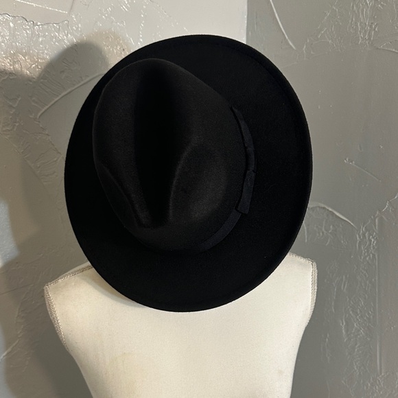 Classic Black Fedora Hat unisex. - Picture 4 of 5